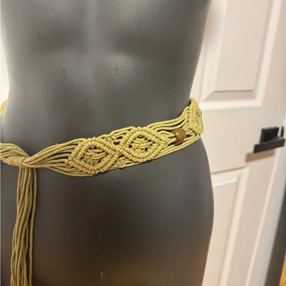 Boho Braided Fringe Belt - Picture 2 of 4